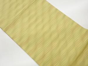 横縞模様織出しリバーシブル全通洒落袋帯